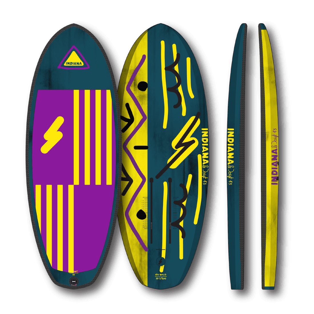 INDIANA 4'3 Pump, Surf & Wing "Le Doigt" Carbon