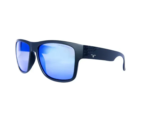 TRIGGERNAUT Harper Pro "Raven Black" with Polarized "REVO Blue/White" Lenses