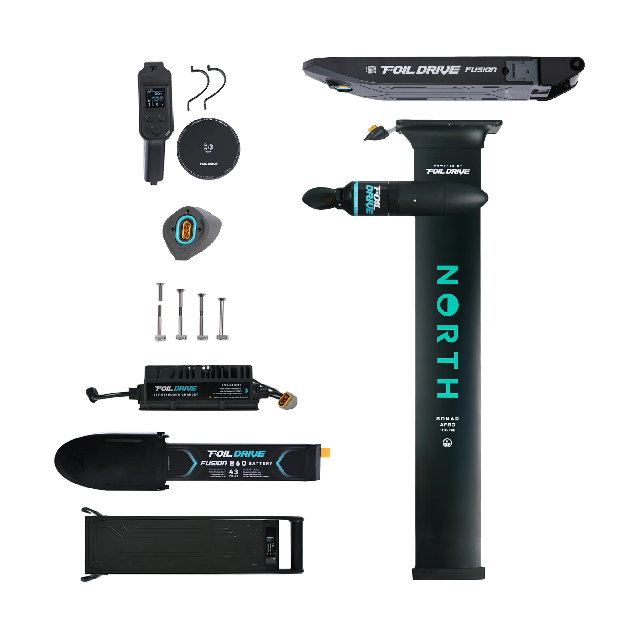 FOIL DRIVE Fusion | NORTH Sonar AF80 Integrated Mast